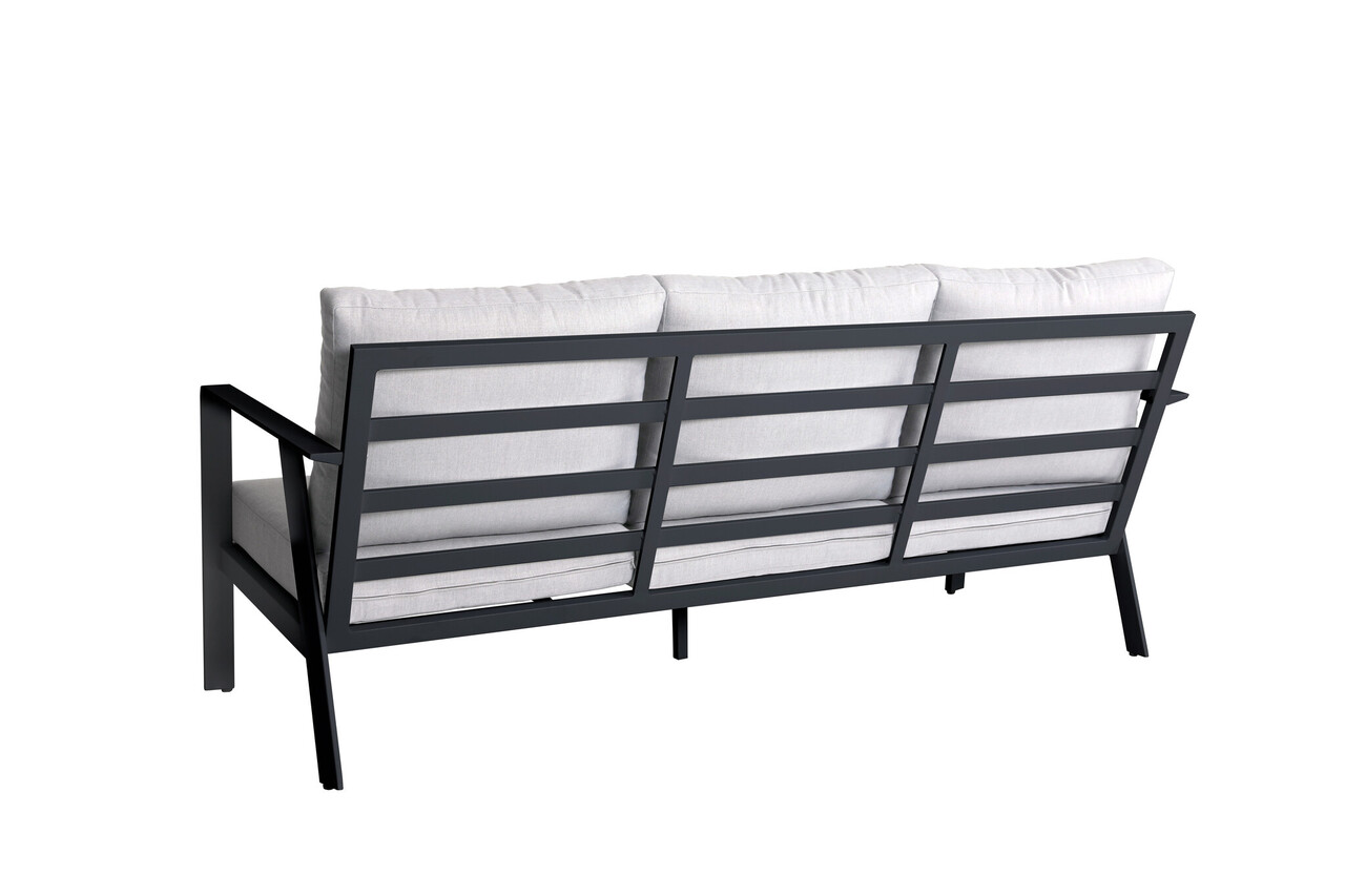 AVH-Collectie Showroommodel Jamaica bank dining loungeset 4 delig aluminium antraciet AVH-Collectie Showroommodel Jamaica bank dining loungeset 4 delig aluminium antraciet