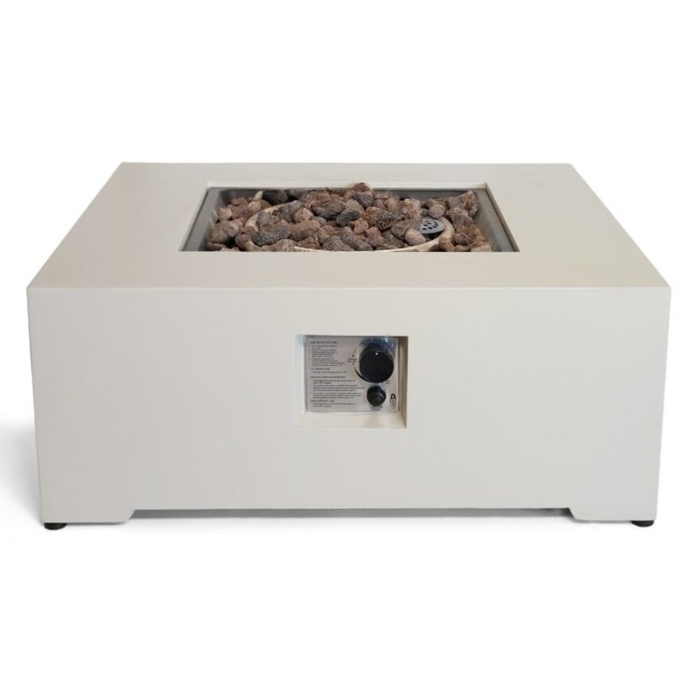 Happy Cocooning Happy Cocooning Estate vuurtafel vierkant 88x88xH36 cm Oyster Beige