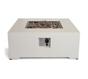 Happy Cocooning Happy Cocooning vuurtafel Estate vierkant 88 cm oyster beige