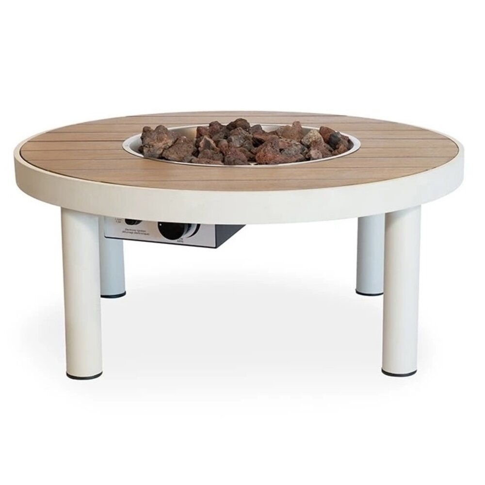 Happy Cocooning Happy Cocooning Riviera vuurtafel 80 cm rond oyster beige