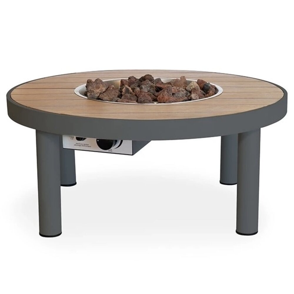 Happy Cocooning Happy Cocooning Riviera vuurtafel 80 cm rond antraciet