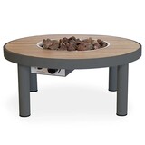 Happy Cocooning Happy Cocooning Riviera vuurtafel 80 cm rond antraciet