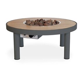 Happy Cocooning Happy Cocooning Riviera vuurtafel 80 cm rond antraciet