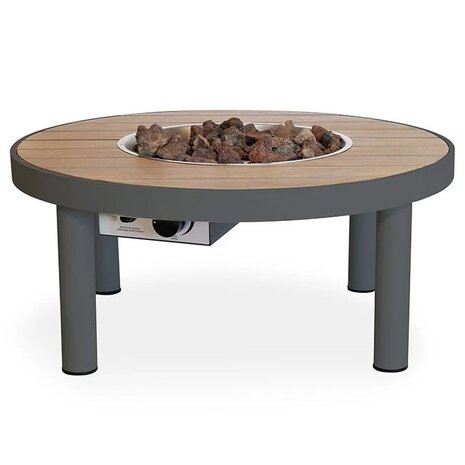 Happy Cocooning Happy Cocooning Riviera vuurtafel 80 cm rond antraciet