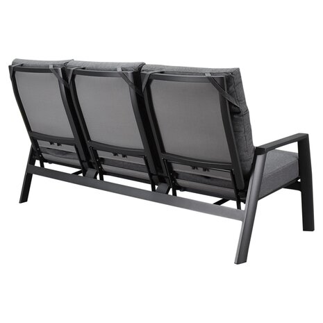 AVH-Collectie Showroommodel Vegas 3-zitsbank verstelbaar aluminium antraciet