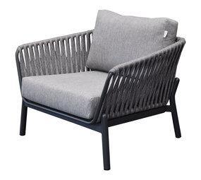 AVH-Collectie Showroommodel 2 x Washington lounge tuinstoel aluminum rope