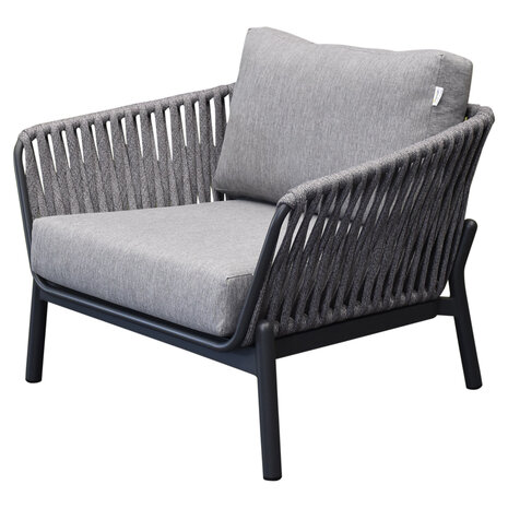 AVH-Collectie Showroommodel 2 x Washington lounge tuinstoel aluminum rope