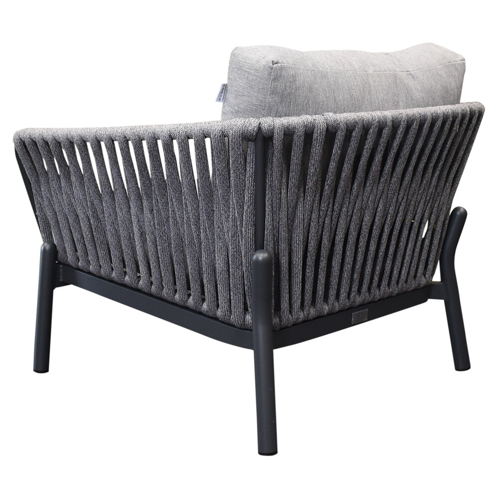 AVH-Collectie Showroommodel 2 x Washington lounge tuinstoel aluminum rope