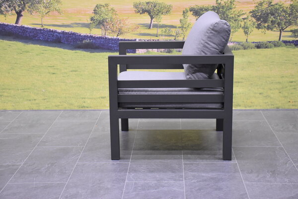 AVH-Collectie Fabri lounge tuinstoel aluminium antraciet AVH-Collectie Fabri lounge tuinstoel aluminium antraciet