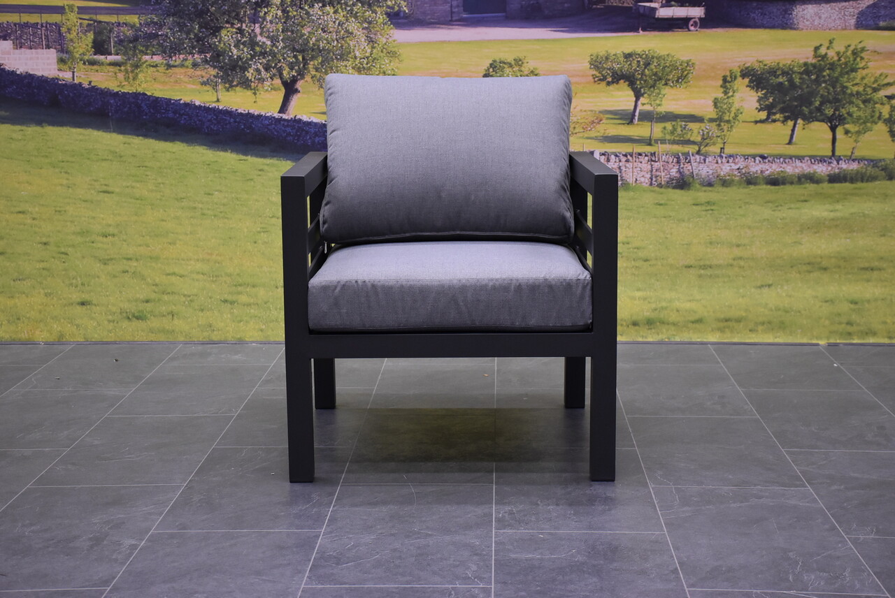 AVH-Collectie Fabri lounge tuinstoel aluminium antraciet AVH-Collectie Fabri lounge tuinstoel aluminium antraciet