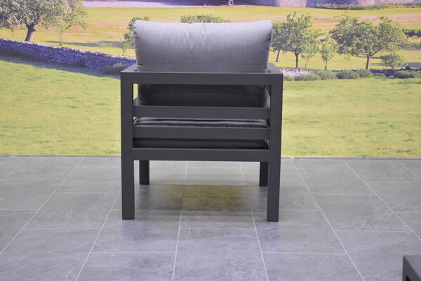 AVH-Collectie Fabri lounge tuinstoel aluminium antraciet AVH-Collectie Fabri lounge tuinstoel aluminium antraciet