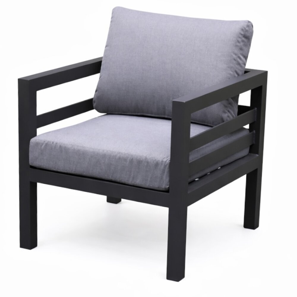 AVH-Collectie Fabri lounge tuinstoel aluminium antraciet AVH-Collectie Fabri lounge tuinstoel aluminium antraciet