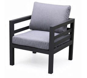 AVH-Collectie Fabri lounge tuinstoel aluminium antraciet AVH-Collectie Fabri lounge tuinstoel aluminium antraciet