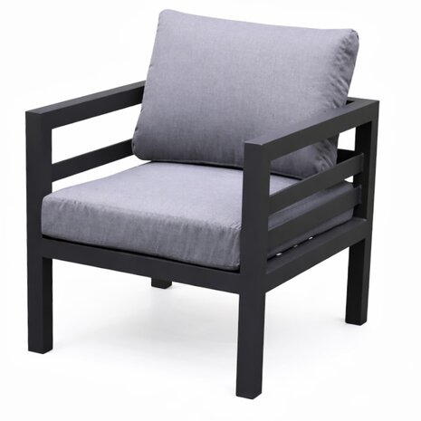 AVH-Collectie Fabri lounge tuinstoel aluminium antraciet AVH-Collectie Fabri lounge tuinstoel aluminium antraciet