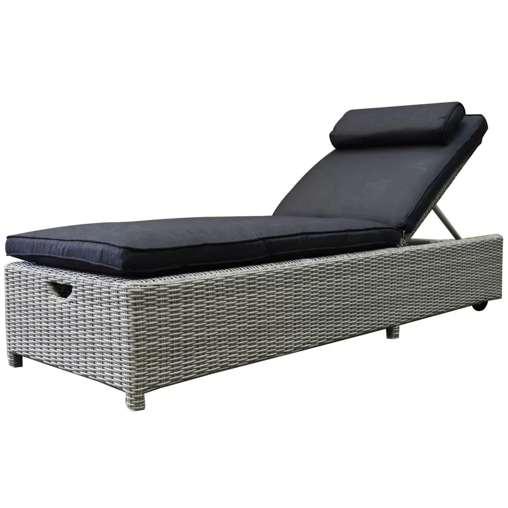 AVH-Collectie Showroommodel Thermen ligbed 189x65xH31 cm  wit grijs