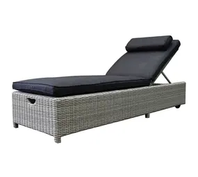 AVH-Collectie Showroommodel Thermen ligbed 189x65xH31 cm  wit grijs