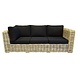 AVH-Collectie Showroommodel Nissah 3-zitsbank naturel rotan - suntech black