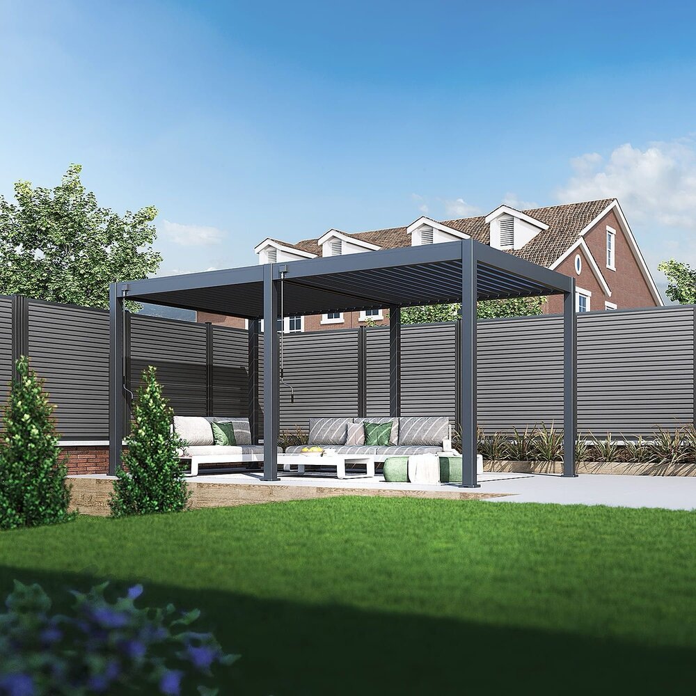 AVH-Collectie Venus Comfort overkapping - 300x530 cm - antraciet AVH-Collectie Venus Comfort overkapping - 300x530 cm - antraciet