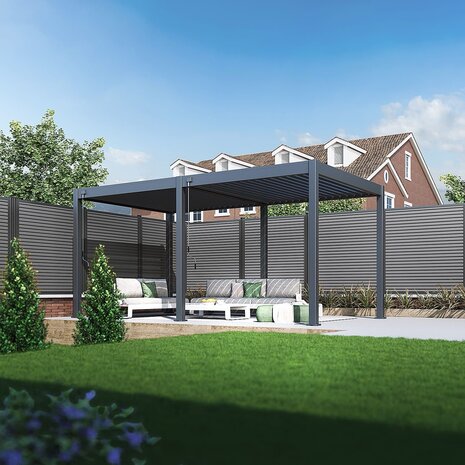 AVH-Collectie Venus Comfort overkapping - 300x530 cm - antraciet AVH-Collectie Venus Comfort overkapping - 300x530 cm - antraciet