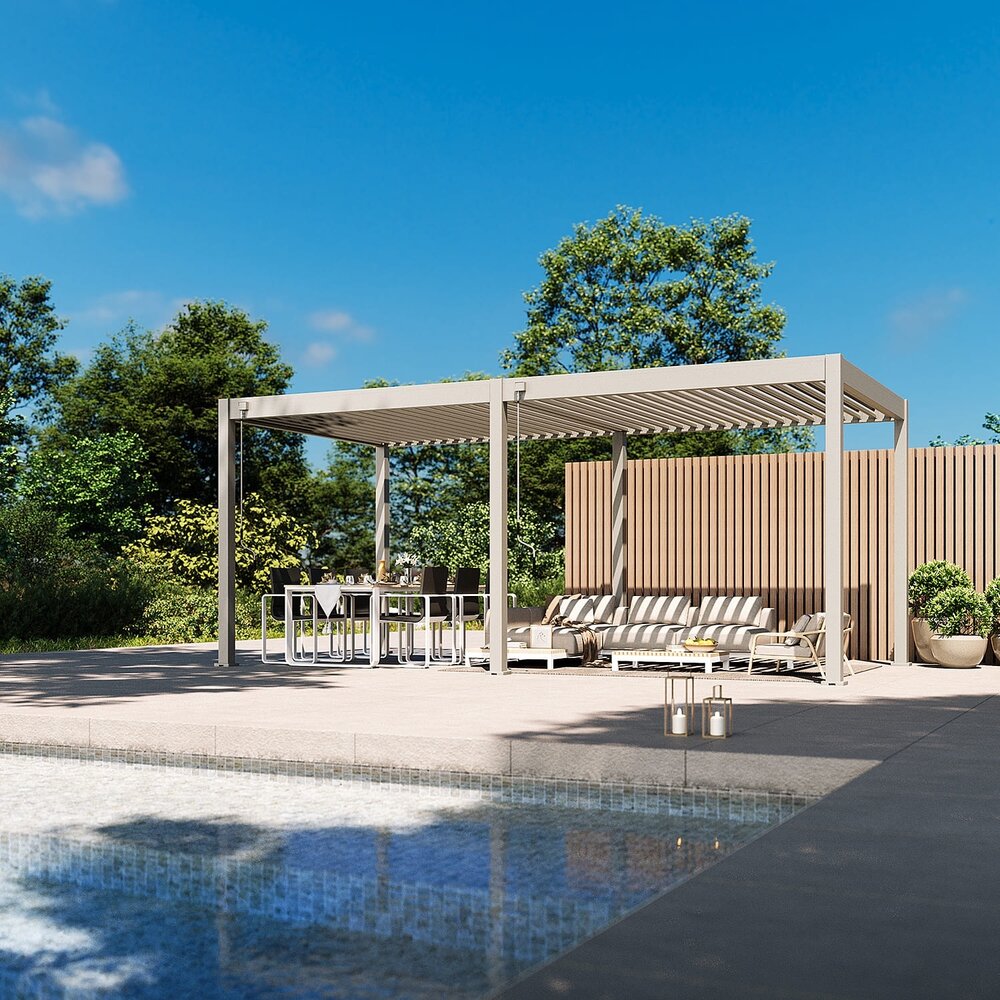 AVH-Collectie Venus Comfort overkapping - 300x600 cm - camel sand