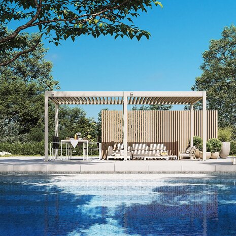 AVH-Collectie Venus Comfort overkapping - 300x600 cm - camel sand