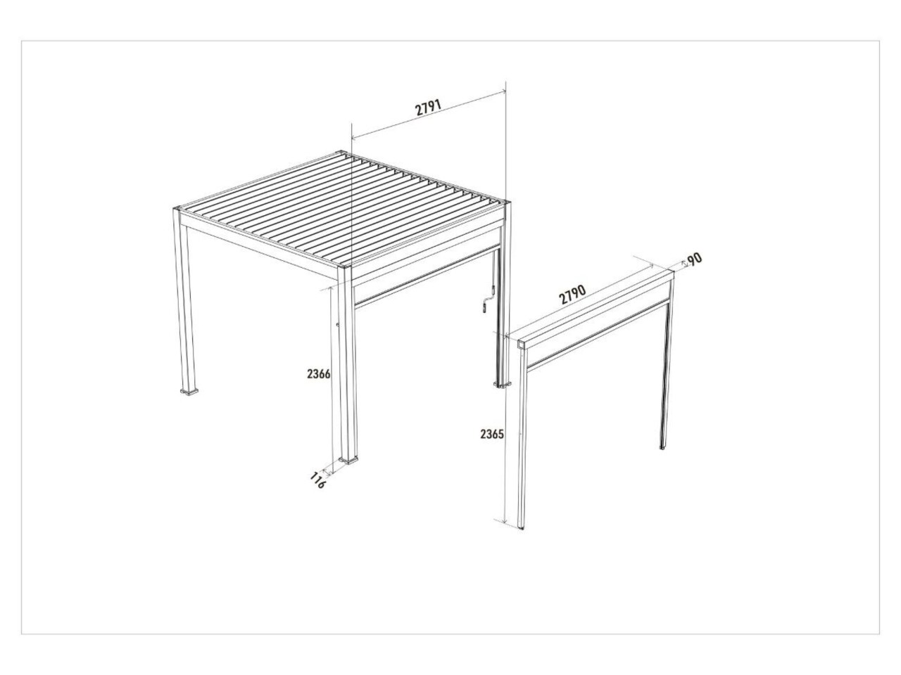AVH-Collectie Venus windscherm - 300 cm - camel sand AVH-Collectie Venus windscherm - 300 cm - camel sand