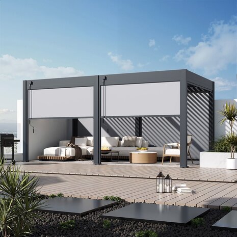 AVH-Collectie Venus windscherm - 400 cm - antraciet