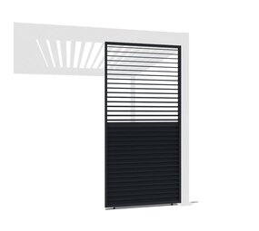 AVH-Collectie Venus verstelbare Lamellen zijpaneel 90cm antraciet AVH-Collectie Venus verstelbare Lamellen zijpaneel 90cm antraciet