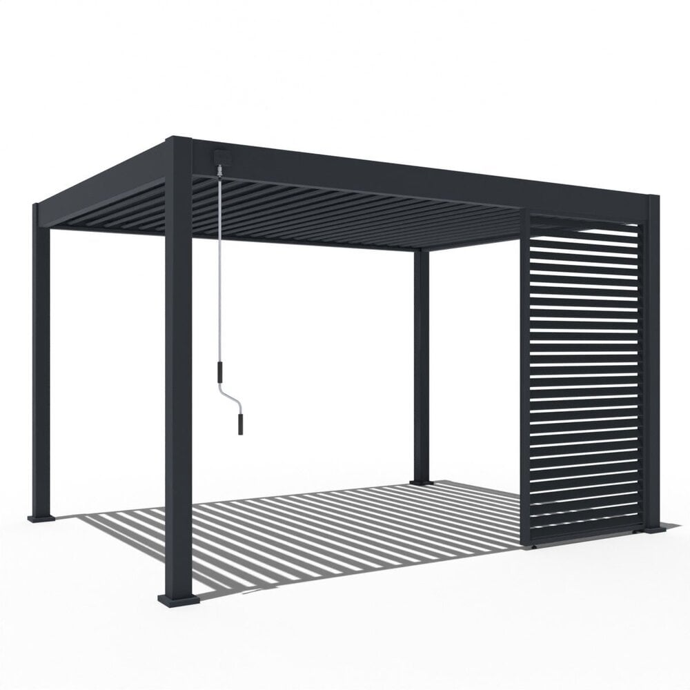 AVH-Collectie Venus verstelbare Lamellen zijpaneel 123 cm antraciet