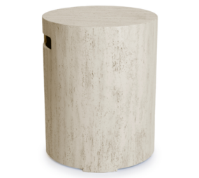 Happy Cocooning Happy Cocooning Enclosure gasfles cover rond 40xH55 cm travertine