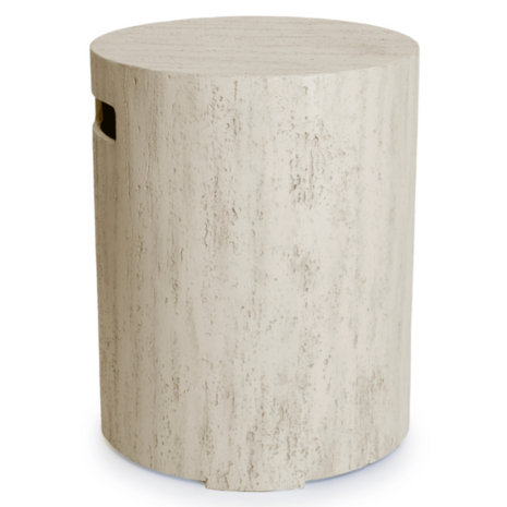 Happy Cocooning Happy Cocooning Enclosure gasfles cover rond 40xH55 cm travertine
