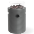 Happy Cocooning Lumi Groove tafelbrander rond 21,5xH37 cm Smokey Anthracite