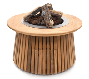 Happy Cocooning Happy Cocooning vuurtafel Lagune rond 60xH35 cm teak