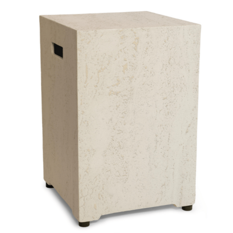 Happy Cocooning Happy Cocooning Enclosure gasfles cover vierkant 40x40xH55 cm travertine