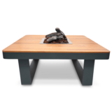 Happy Cocooning Happy Cocooning Horizon vuurtafel vierkant 95x95xH35 cm Smokey Anthracite