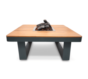 Happy Cocooning Happy Cocooning Horizon vuurtafel vierkant 95x95xH35 cm Smokey Anthracite