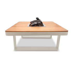 Happy Cocooning Happy Cocooning Horizon vuurtafel vierkant 95x95xH35 cm Oyster Beige