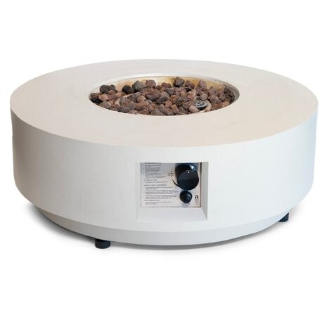 Happy Cocooning Happy Cocooning Estate vuurtafel rond 76xH34 cm Oyster Beige