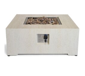 Happy Cocooning Happy Cocooning Estate vuurtafel vierkant 88x88xH36 cm travertine