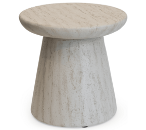 Happy Cocooning Happy Cocooning bijzettafel rond 45xH45 cm travertine