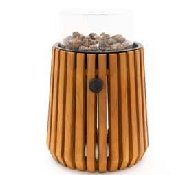 Happy Cocooning Happy Cocooning Lumi Lagune tafelbrander rond 21,5xH37 cm teak