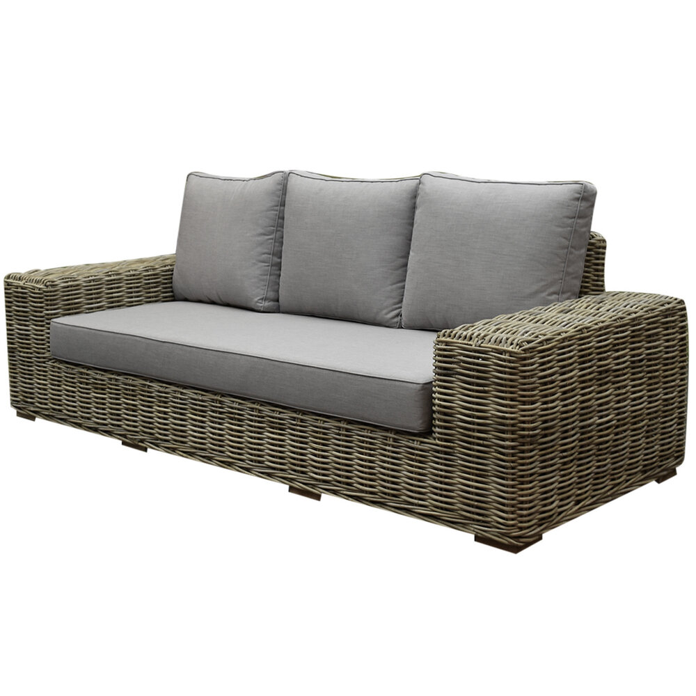 AVH-Collectie Otava 3-zitsbank naturel rotan - southend