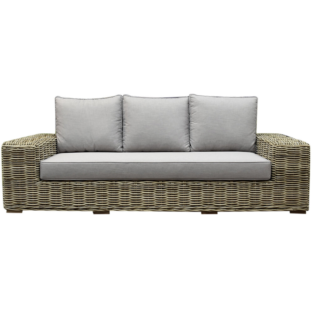 AVH-Collectie Otava 3-zitsbank naturel rotan - southend