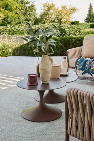 SUNS Fiave stoel bank loungeset 5 delig bronze clouded rope SUNS