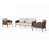 SUNS Fiave stoel bank loungeset 3 delig bronze clouded rope SUNS