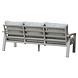 AVH-Collectie Lola 3-zitsbank aluminium latte zand soft grey kussens