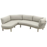 AVH-Collectie Serena organische hoek lounge bank 2 delig latte rope