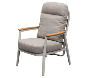 AVH-Collectie Savanna verstelbare dining tuinstoel aluminium latte