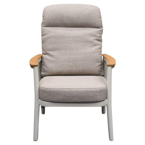 AVH-Collectie Savanna verstelbare dining tuinstoel aluminium latte