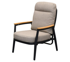 AVH-Collectie Savanna verstelbare dining tuinstoel aluminium antraciet